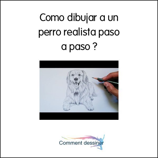 Como dibujar a un perro realista paso a paso